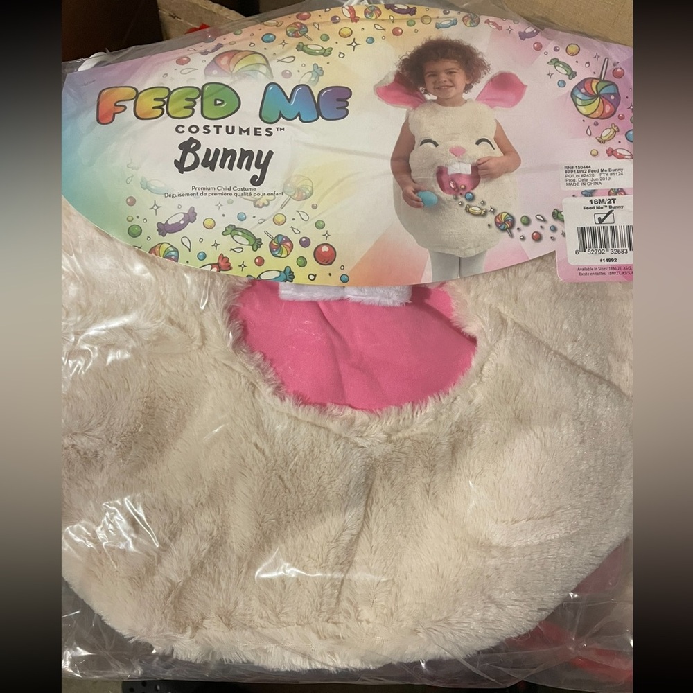 Brand New Feed Me Bunny Costume 18M/2T